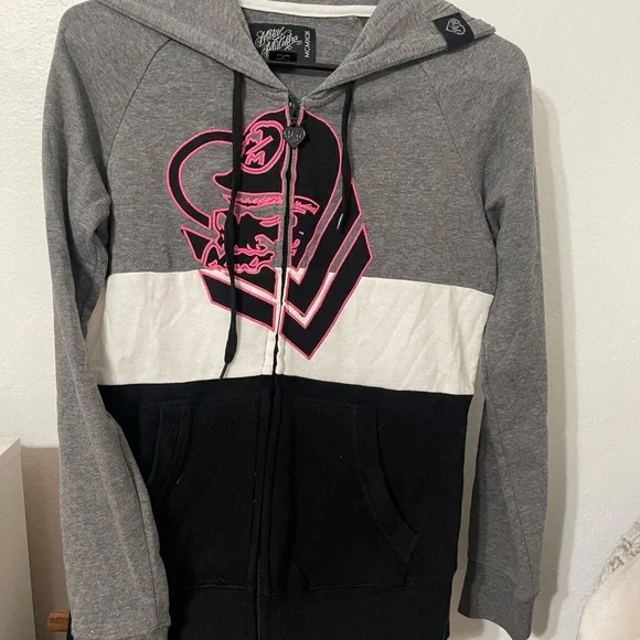 Metal Mulisha Jackets Coats Metal Mulisha Pink Grey White